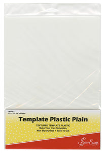 Template Plastic Plain Two 8-1/2in x 11in Sheets per Package