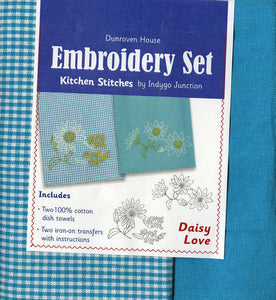 Towel Embroidery Set 2 - Daisy Love