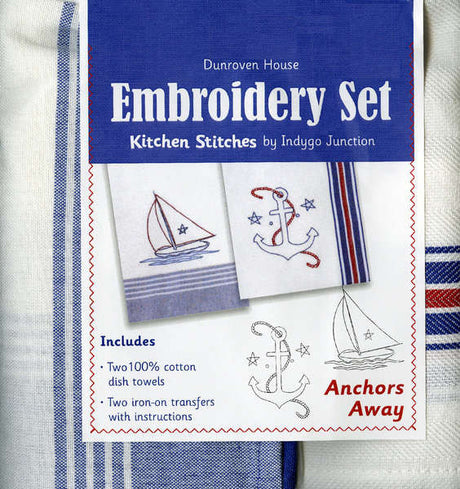 Towel Embroidery Set 2 - Anchors Away