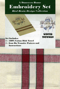 Towel Embroidery Set 1 - Snowman