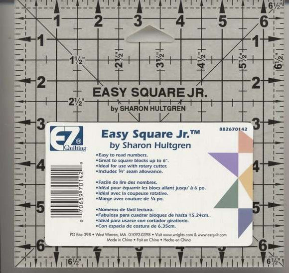 Easy Square Jr. Ruler 6-1/2in x 6-1/2in