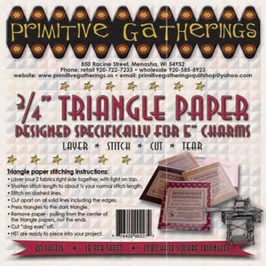 Triangle Paper - 3/4in for 5in Charms