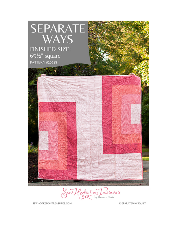 Separate Ways Downloadable Pattern  fom Sew Hooked On Treasures