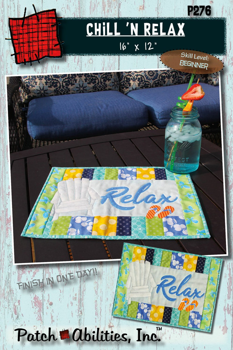 Chill n Relax Downloadable Pattern – Quilting Books Patterns and Notions