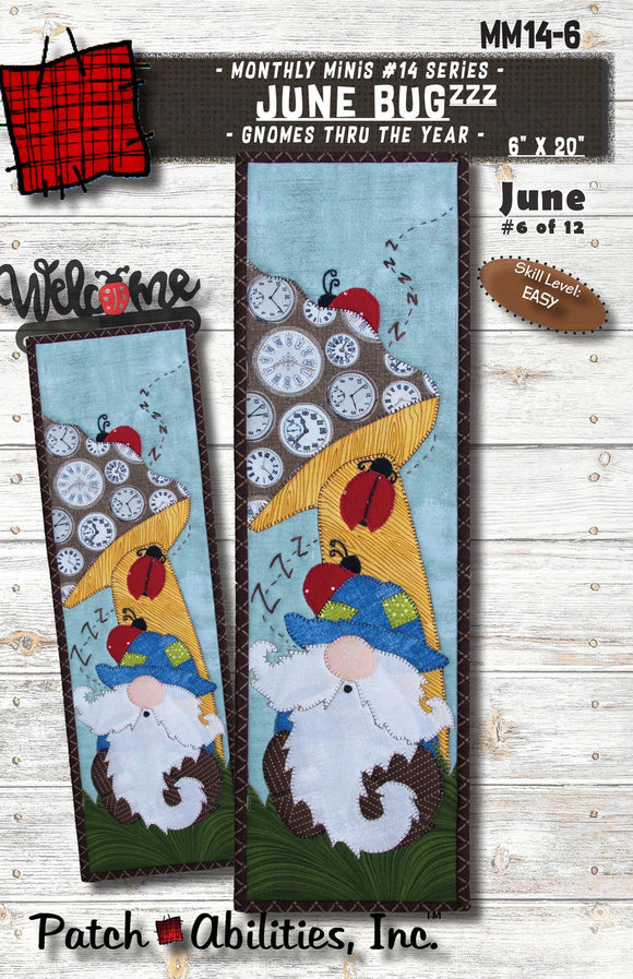 June Bugzzz - Gnomes Thru the Year Downloadable Pattern by Patch Abilities