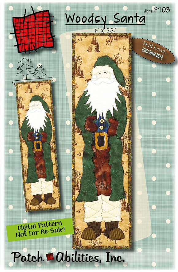 Woodsy Santa Downloadable Pattern by Patch Abilities