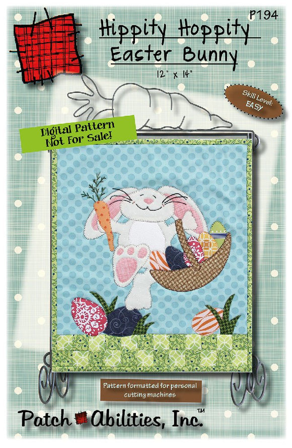 Hippity Hoppity Easter Bunny Downloadable Pattern by Patch Abilities