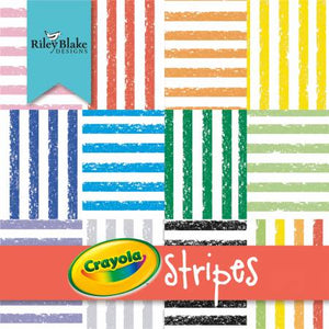 Crayola Stripe 5in Squares, 42pcs/bundle