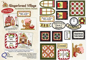 Gingerbread Village - Accessory Fabric Packet