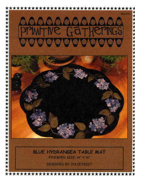 Blue Hydrangea Table Mat