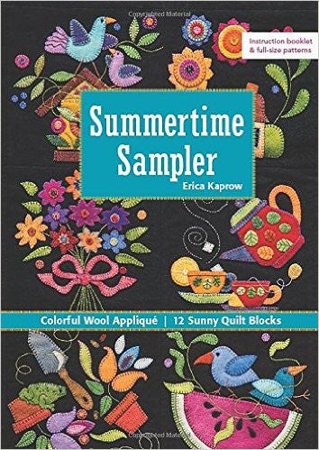 Summertime Sampler - Colorful Wool Applique Sunny Quilt Blocks