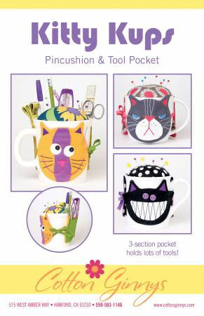 Kitty Kups Pincushion & Tool Pocket