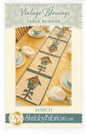Vintage Blessings Table Runner - March