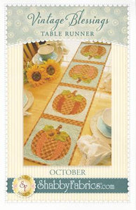 Vintage Blessings Table Runner - October