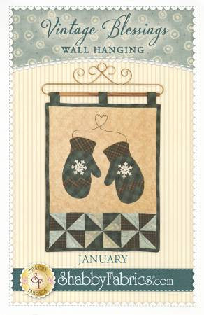 Vintage Blessings Wall Hanging - January