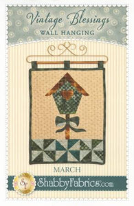 Vintage Blessings Wall Hanging - March