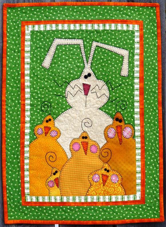 C. Bunny And His Peeps Quilt Pattern by Bloomin Minds