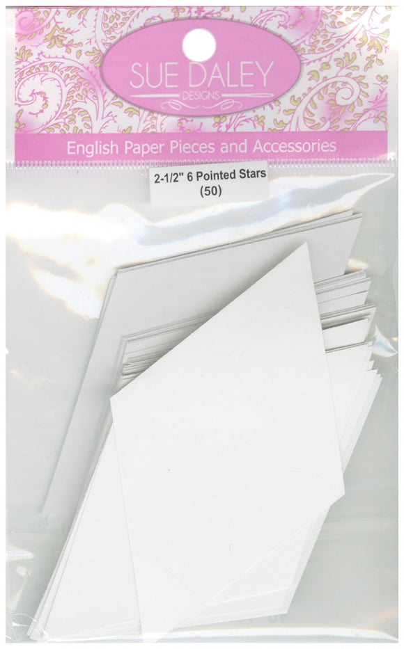 2-1/2in 6 Pointed Star Papers 100ct