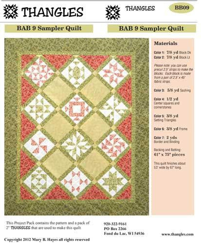 Sampler Quilt QBPN Pattern – Quilting Books Patterns and Notions