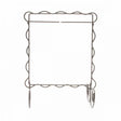 6in x 6in Scalloped Single Stand Silver