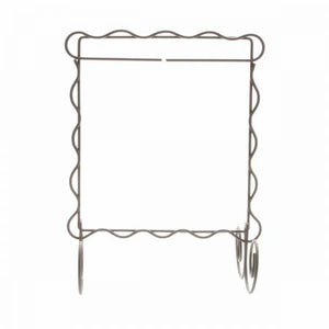 6in x 6in Scalloped Single Stand Silver
