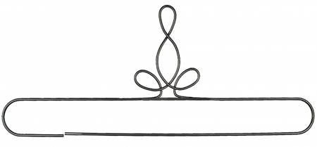 Ackfeld Tri French Curl Display Stand - 6x12 Inch Grey Table Top Project Showcase