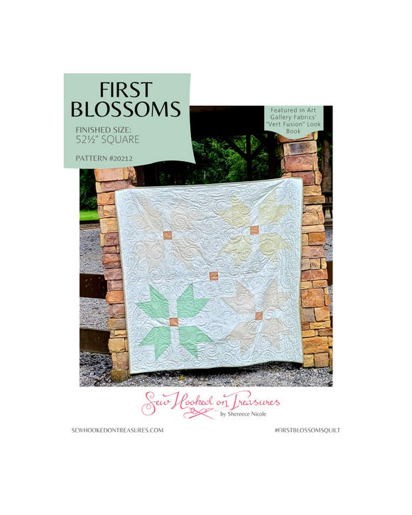First Blossoms Downloadable Pattern fom Sew Hooked On Treasures