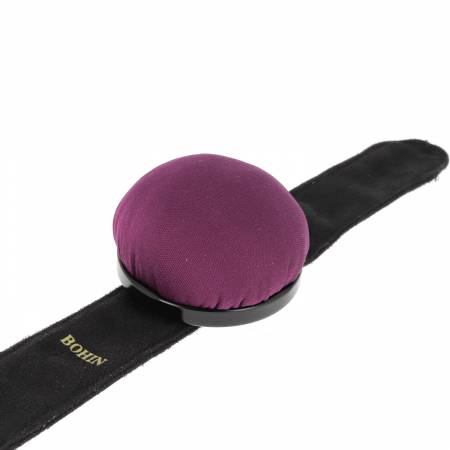 Pincushion With Adjustable Snap Bracelet Purple by Bohin
