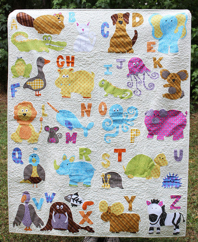 ABC Animals Applique Quilt Pattern