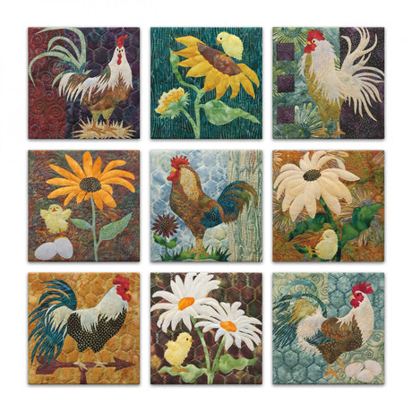 Flew the Coop Pieced Quilt for Truly McKenna All Cooped Up Art Print Panels