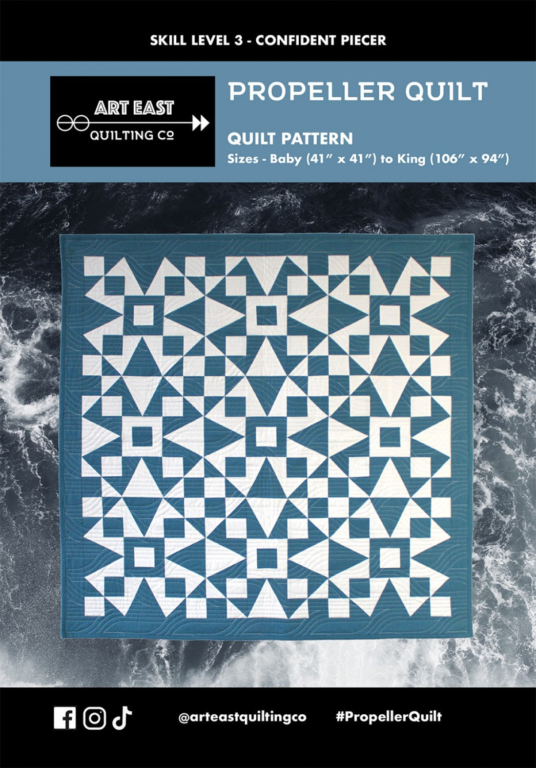 Propeller Quilt Pattern by Art East Quilting Co.