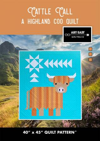 Cattle Call - a Highland Coo Quilt Pattern by Art East Quilting Co.
