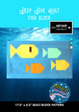 Deep Dive Quilt - Fish Block