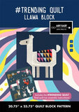 #TRENDING QUILT Block 9 The Llama and Assembly Instructions by Art East Quilting Co.