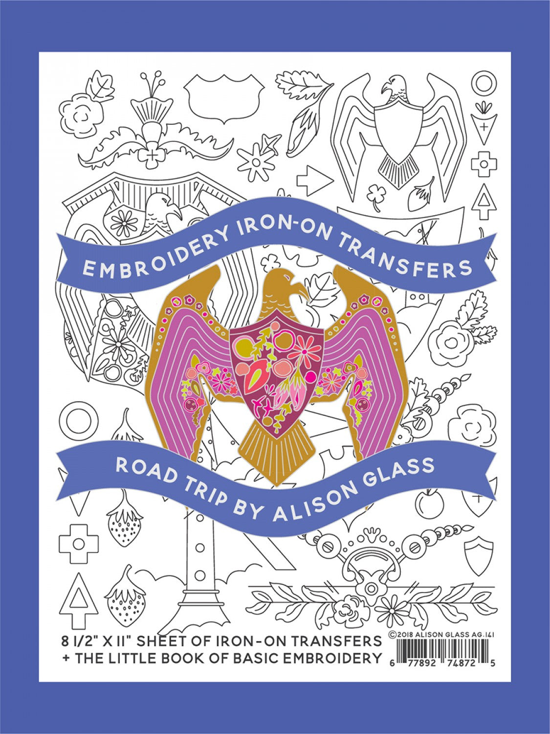 Embroidery Iron-On Transfers Road Trip