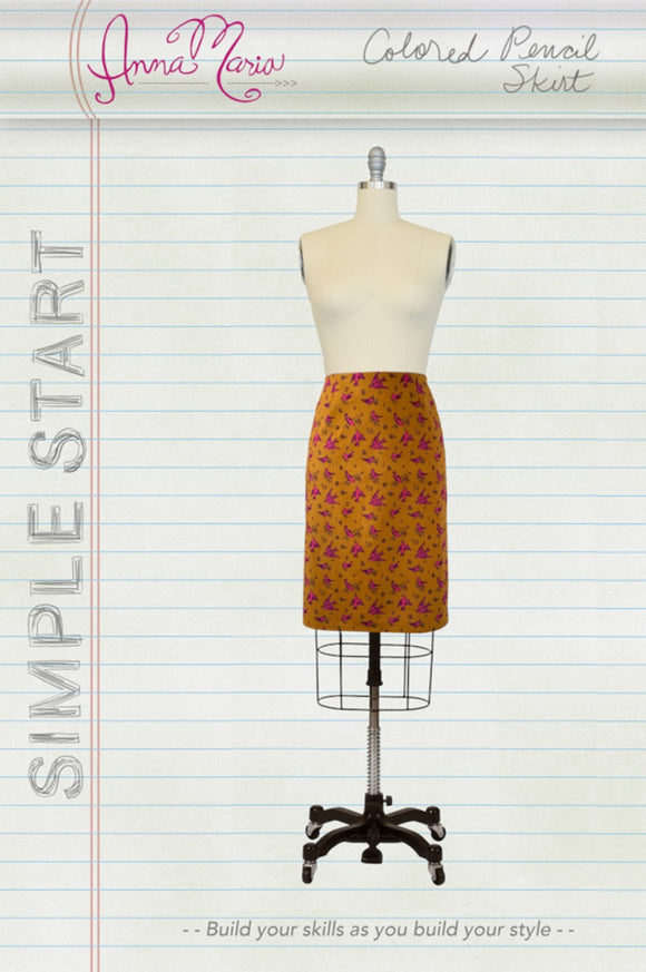 Anna Maria Simple Start Colored Pencil Skirt Pattern by Anna Maria Horner