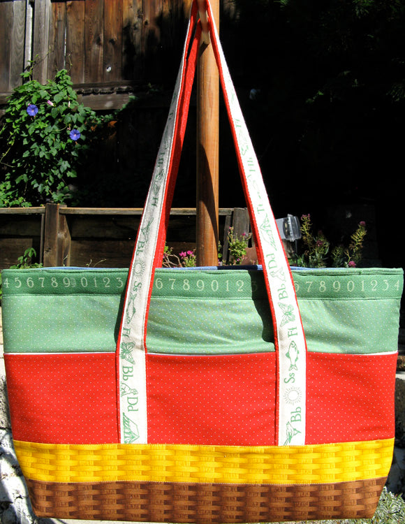 Tote Bag Downloadable Pattern by American Jane Patterns