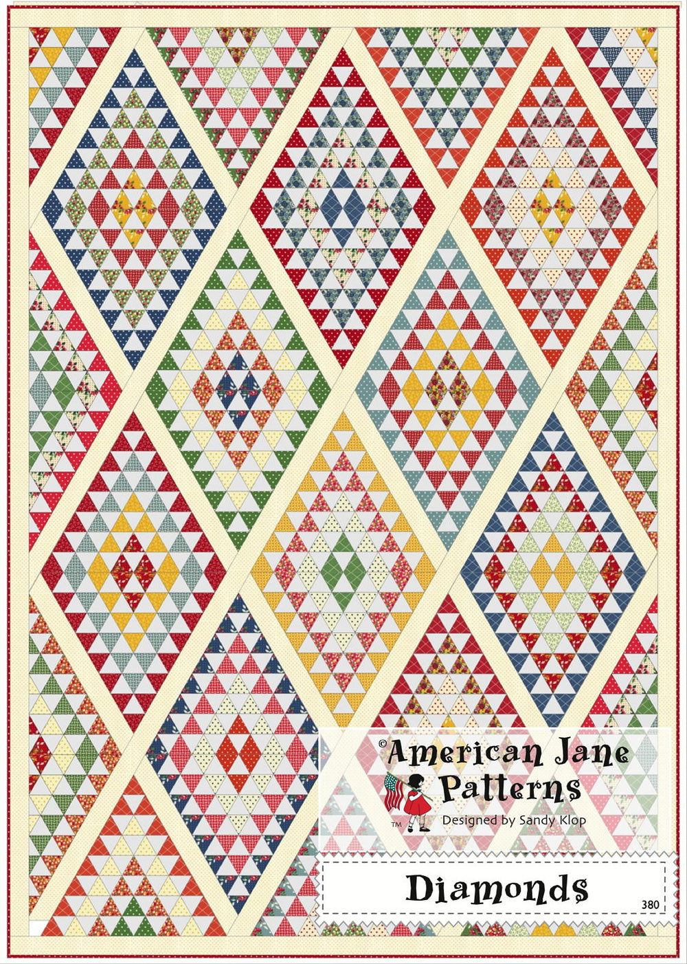 Diamond Color Work Pattern Diamonds Downloadable Pattern – Quilting Books Patterns and Notions