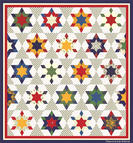 Star Diamond 2-1/2 Downloadable Pattern by American Jane Patterns