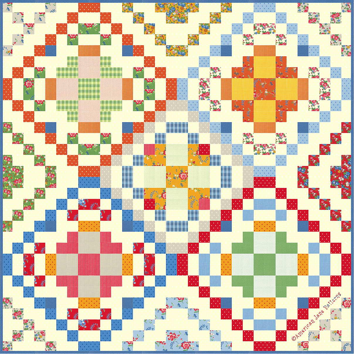Cross Patch Downloadable Pattern by American Jane Patterns