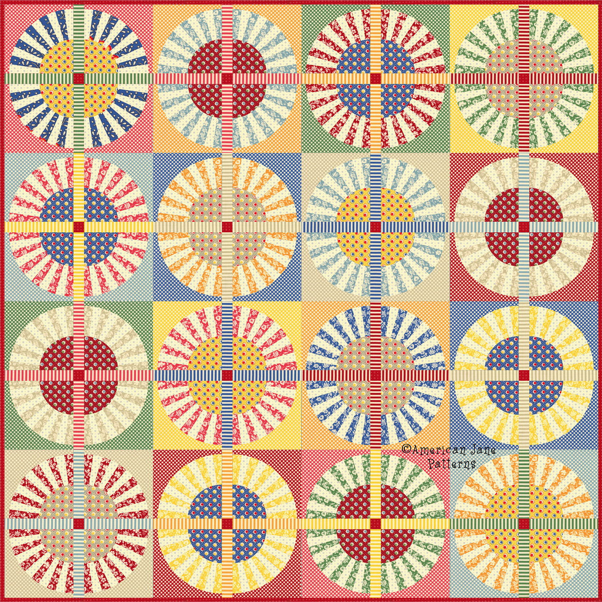 Radiant Wheels Downloadable Pattern – Quilting Books Patterns and Notions