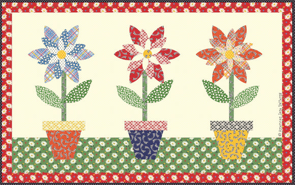 Flowers In Pots Downloadable Pattern by American Jane Patterns