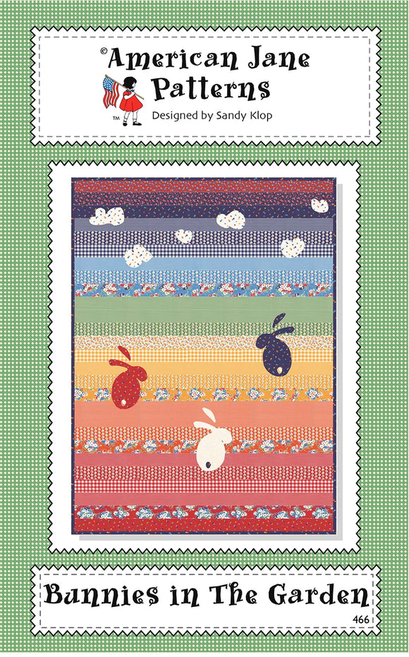Bunnies in the Garden Downloadable Pattern by American Jane