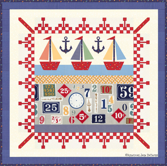 Three Boats Downloadable Pattern by American Jane Patterns