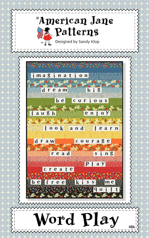 Word Play Downloadable Pattern by American Jane Patterns