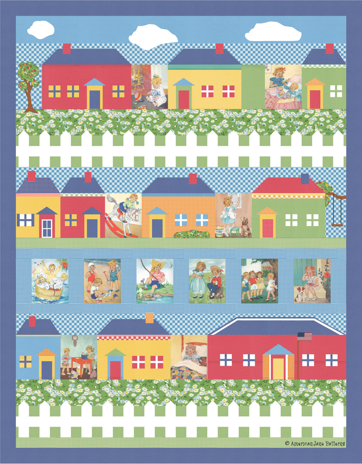 Home Town USA Downloadable Pattern by American Jane Patterns