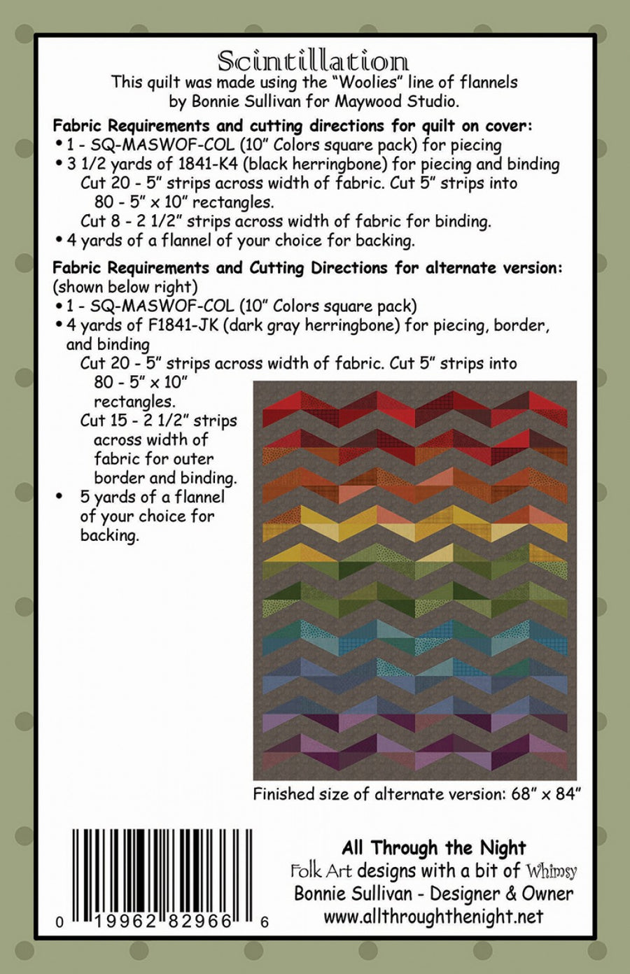 Scintillation Pattern – Quilting Books Patterns and Notions