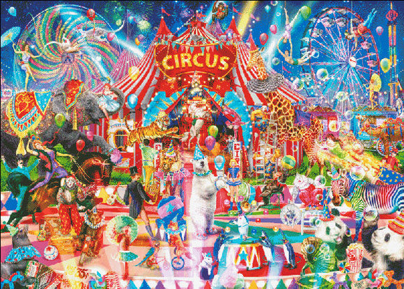 A Night At The Circus Cross Stitch by Aimee Stewart
