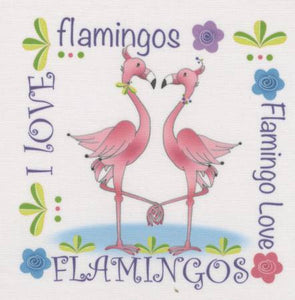 Art Panel - Flamingo Love