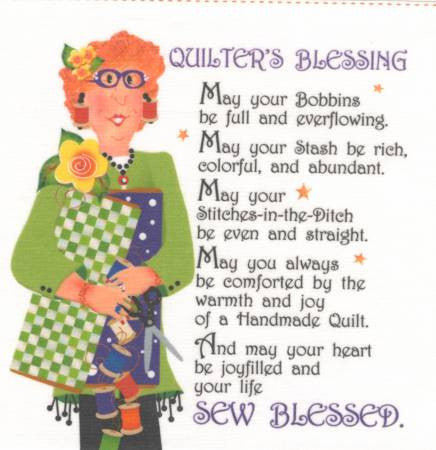 Art Panel - Quilter's Blessing